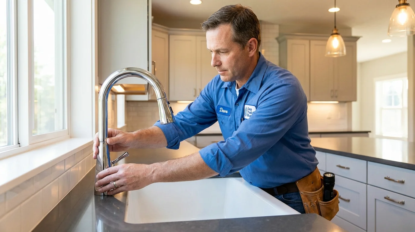 Kitchen faucet installation by Johns Plumbing LLC in Pike Road