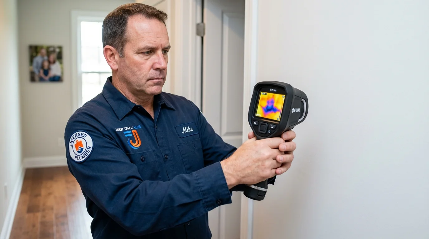 Thermal imaging leak detection by Johns Plumbing LLC in Pike Road